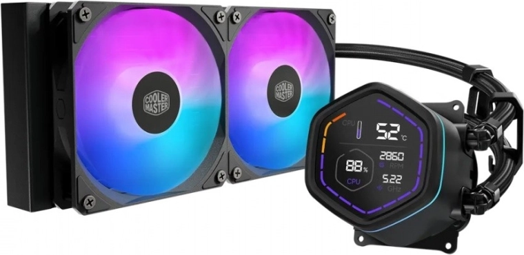 Cooler Master MasterLiquid Core Nex Digital 240 ARGB raffreddamento a liquido CPU nero