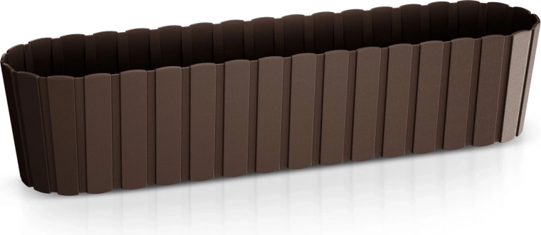 Jardinière en plastique Boardee Case 58,7 cm marron