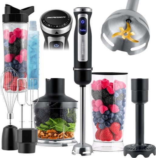 Hand blender with bottle 1500 W Berdsen