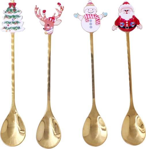 Christmas Gold Teaspoon