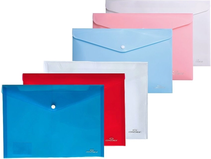 Chemises à bouton-pression A5 – assortiment de couleurs