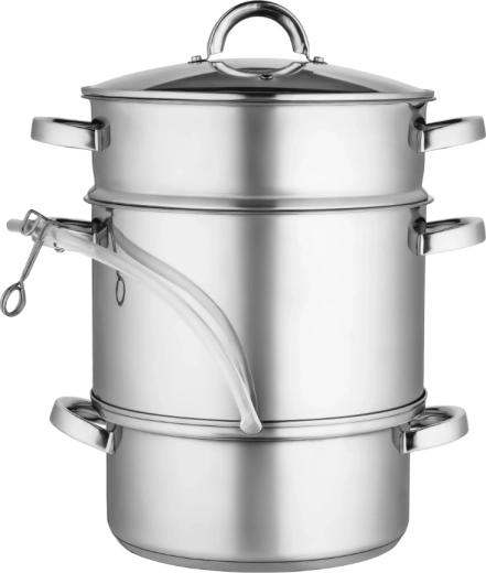 Extracteur de jus vapeur en acier inoxydable 5 l