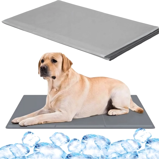 Faltbare Gel-Kühlmatte für Hund und Katze 50 × 90 cm
