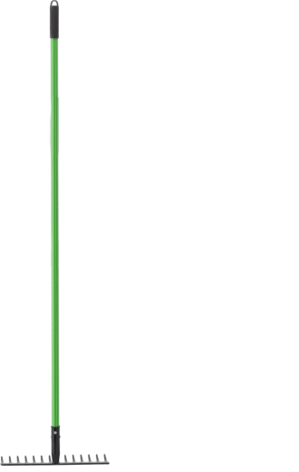 Râteau de jardin avec manche en fibre de verre 35 × 8 × 148 cm