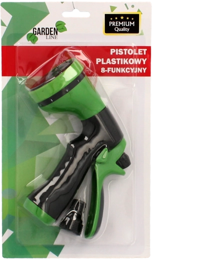 Pistolet pulvérisateur multifonction en plastique 8‑en‑1