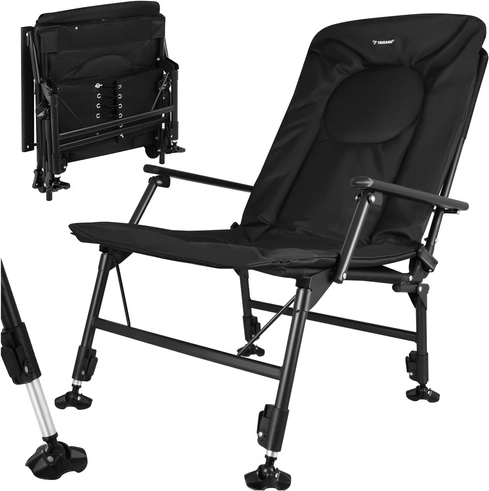 Chaise de pêche pliante Trizand avec dossier réglable