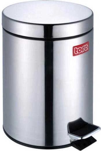 Stainless steel pedal bin Toro 5 l