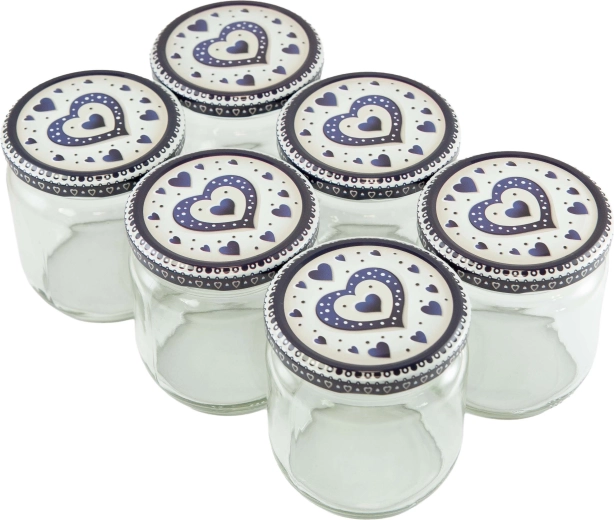 Twist Canning Jar Set 425 ml with Lids, 6 pcs