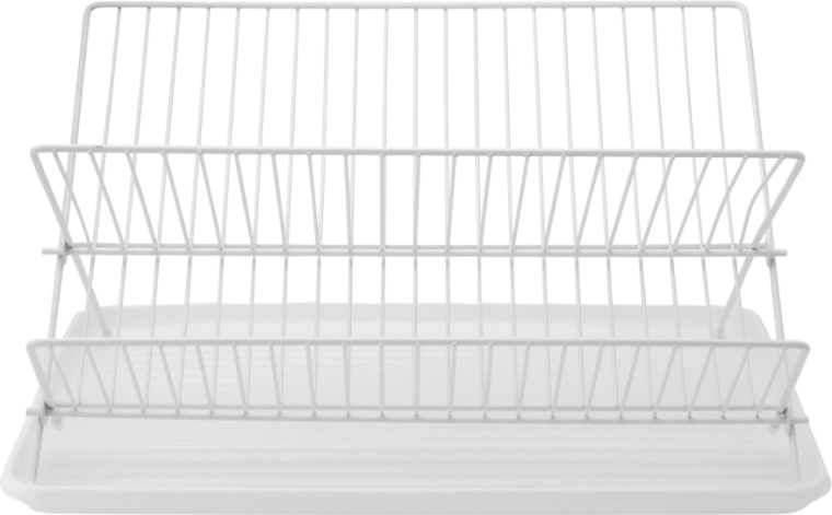 Égouttoir à vaisselle pliable avec plateau d’égouttage