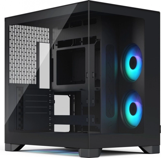 Pop 2 Vision nero RGB case PC da gaming con vetro panoramico