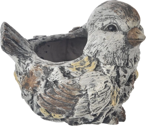 EBI ceramic bird decoration with a stone-look finish 30 × 22 × 26 cm