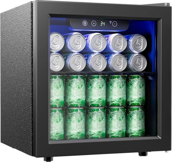 Vetrina refrigerata per bevande Euhomy 37 L nera