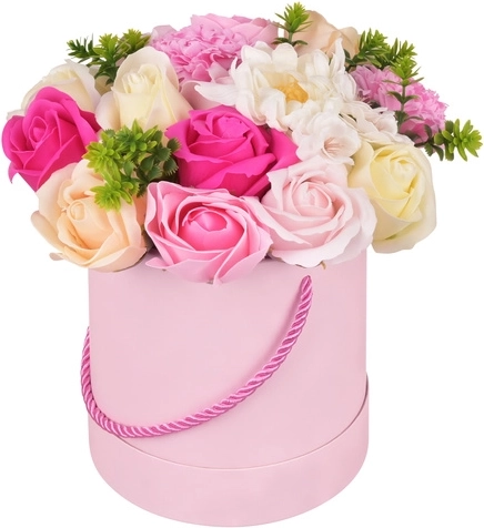 Decorative flower box Ruhhy with realistic flowers