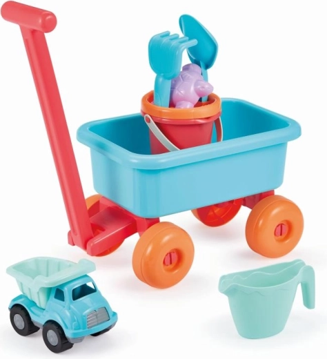 Trolley with Watering Can and Sand Play Set for Kids