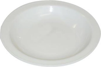 Assiette creuse en plastique 23 cm blanche