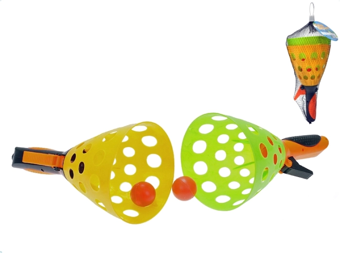 Catchball Set 25 cm – 2 Baskets and Balls in Net