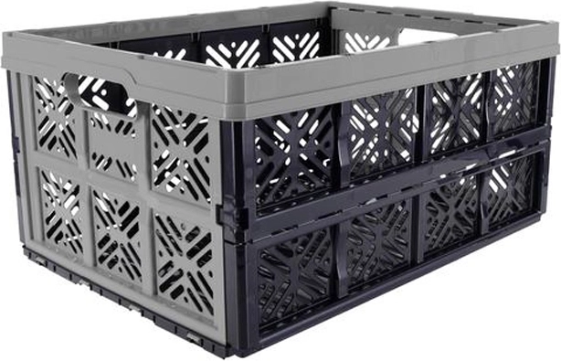 Sammenklappelig kasse 32 l, nordisk grå