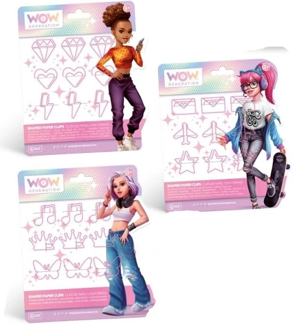 Set of 9 Clips for Notebooks and Notepads WOW GENERATION