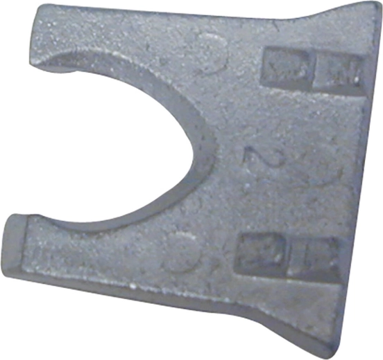 Cale de sécurité métallique profil 8, 38 × 35 mm (lot de 5)