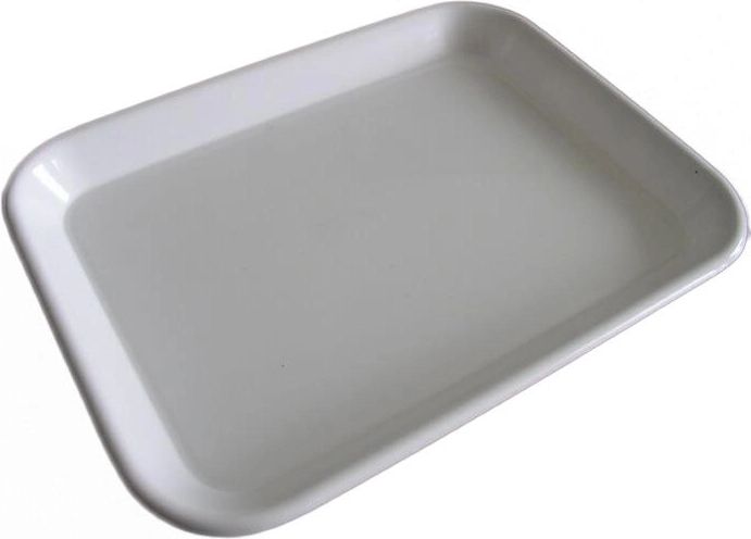 Plastserveringsbakke 20 × 15 × 2 cm – mix af farver