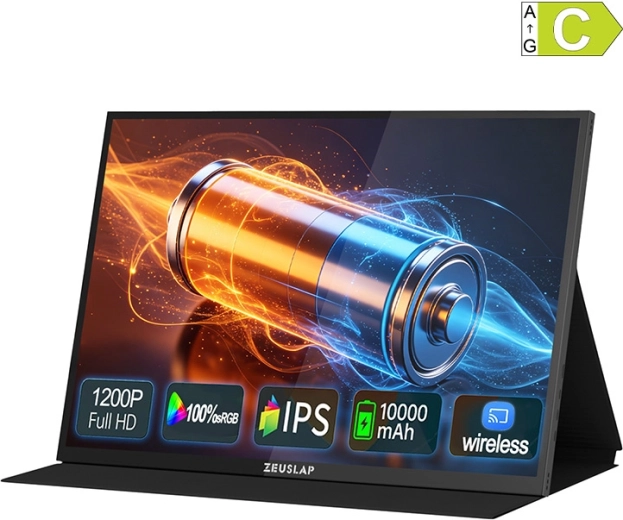 Draagbare touchscreenmonitor ZEUSLAP P16BT 16" Full HD+