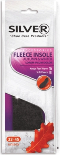 Silver Fleece zuschneidbare Schuheinlage 35–45