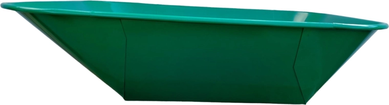 Benne de brouette de chantier 60 l verte martelée