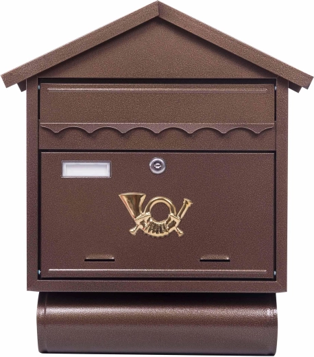 Briefkasten mit Zeitungsrolle JAD ST 102 Altbronze