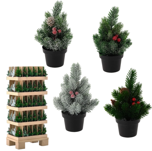 Mini sapin de Noël en pot 21 cm
