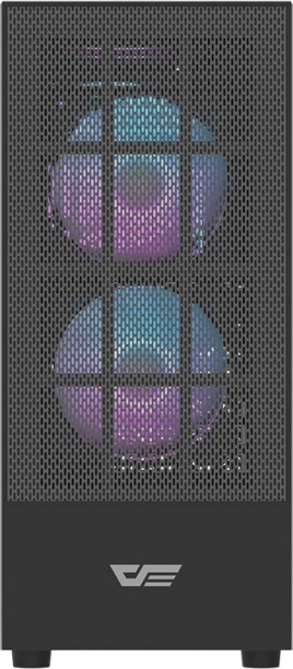 boîtier PC Darkflash A290 avec verre trempé, 3 ventilateurs, noir