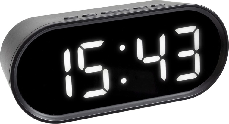 Sveglia digitale TFA con display inverso e cifre LED bianche