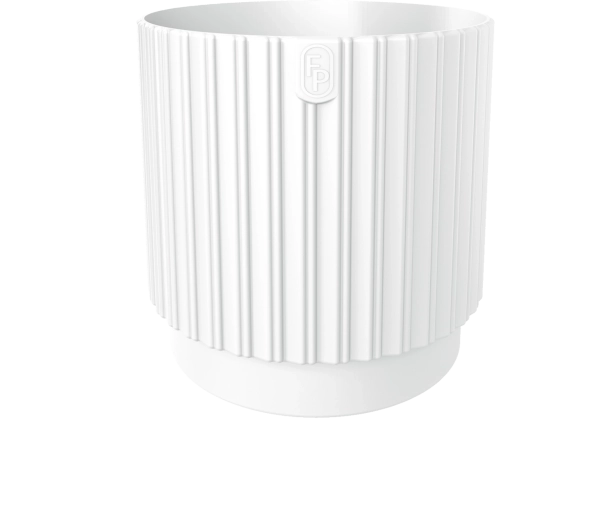 MIKA Cyli Petit ECO genanvendt blomsterpotte 22 cm hvid