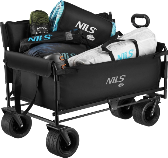 Chariot de camping pliable NILS Camp 140 l avec banc