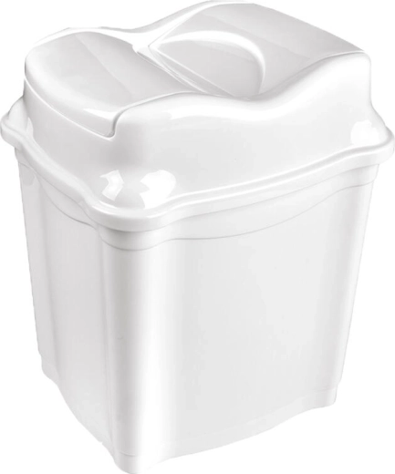 Flip-top trash bin 5 l WHIRLPOOL, rectangular, plastic