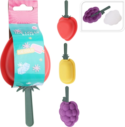 Moule à glace en polypropylène – assortiment de motifs fruités