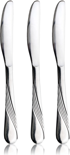Couteau de table en acier inoxydable CELESTRA, lot de 3 pièces