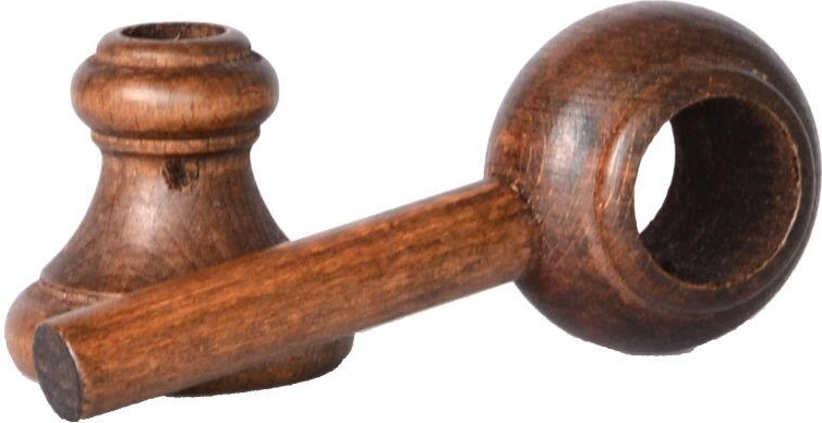 Wooden curtain rod bracket – walnut