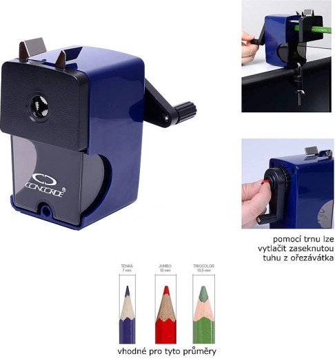 CONCORDE Jumbo Desktop Sharpener with Crank