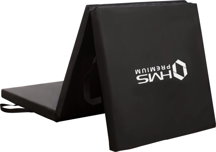 Folding fitness mat HMS Premium black 5 cm