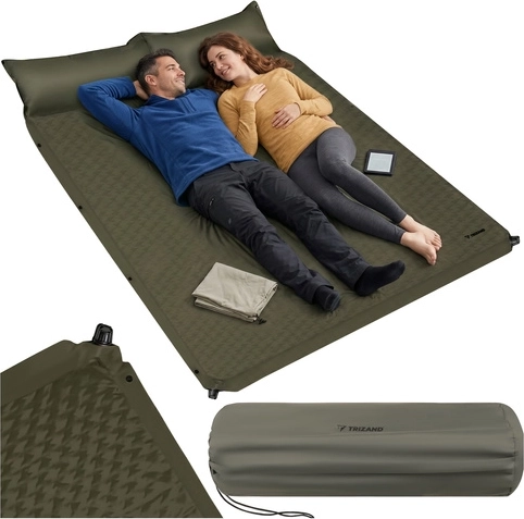 Trizand zelfopblaasbare tweepersoons kampeermatras 186 × 130 cm