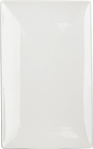 Cremet rektangulært serveringsfad i porcelæn Regular 26 cm