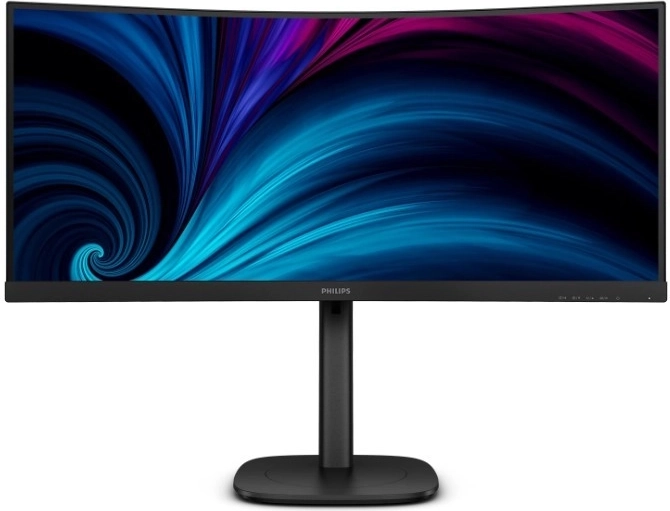 Philips 34" curved ultrawide VA monitor with HDMI, DisplayPort and RJ‑45
