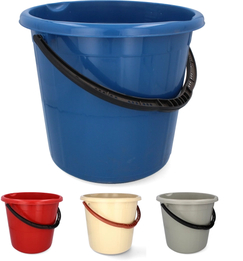 Plastic bucket 20 l with metal handle