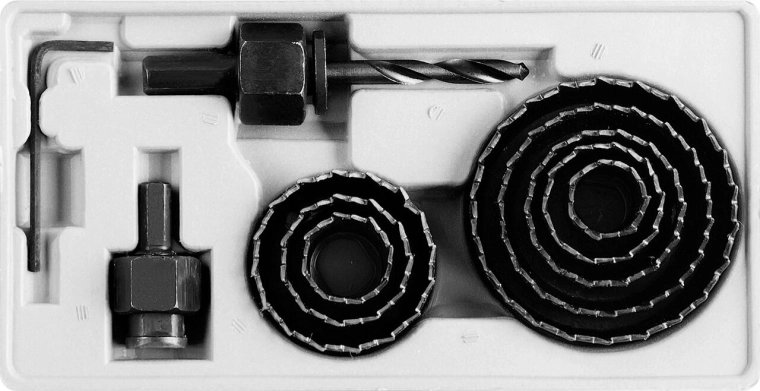 Sæt af hulsave 19–64 mm, 11 dele