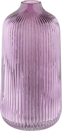 Steklena vaza Color Box vijolična 21 cm