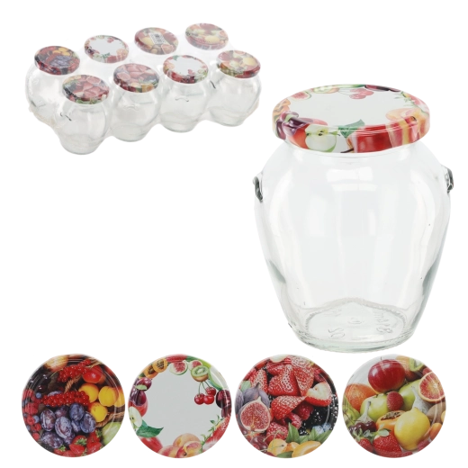 Vaso Anfora 314 ml con coperchio a vite fi 63 (8 pz)