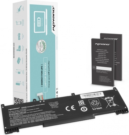 Batteria Movano RH03XL per HP ProBook 440/445/450/630/640/650 G8–G10 (3550 mAh, 40 Wh)
