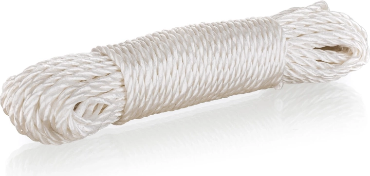 White polypropylene clothesline 20 m