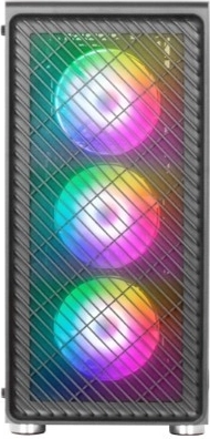 MARS MC-F Black ATX PC Case with 4× ARGB Fans