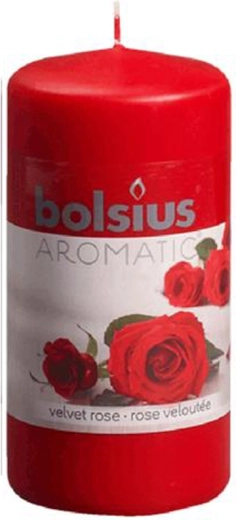 Svijeća valjak ruža 5,9 × 12,1 cm